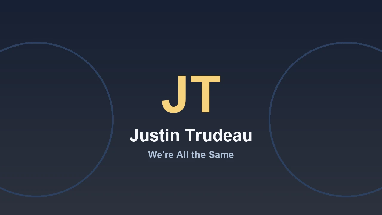 We're All the Same by Justin Trudeau